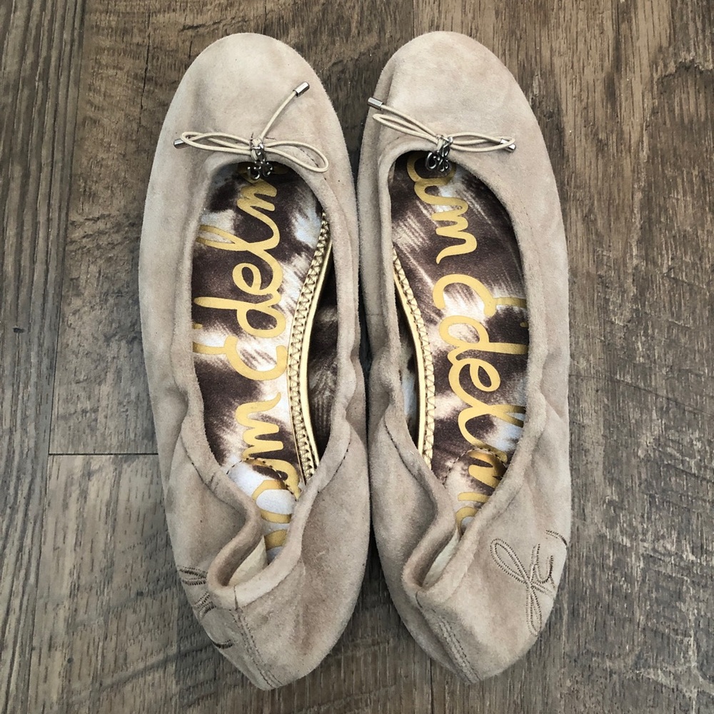 Sam Edelman Felicia Ballet Flat - Gray Suede NEW